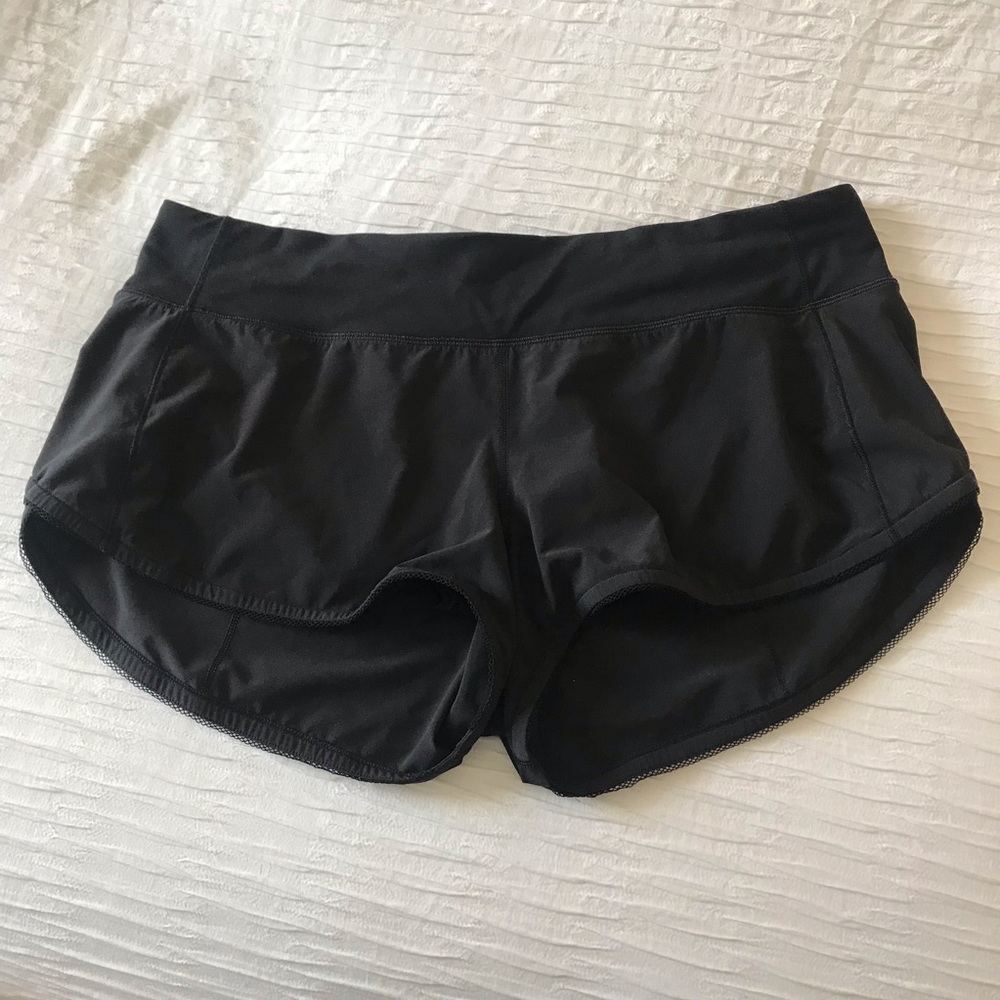 Lululemon ~ Black Running Shorts 2.5 inseam